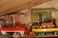 lot épicerie MOB PIPO marchande dînette 1970 1980 + accessoires ancienne vintage