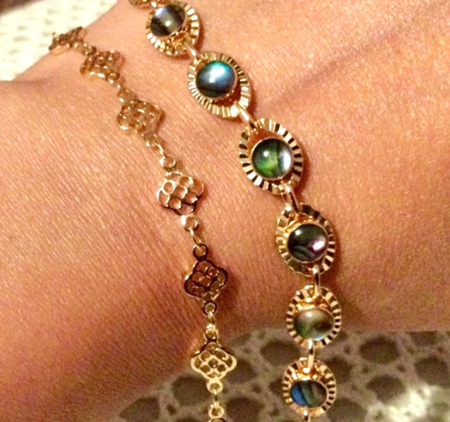 Lot plaqué bracelet femme - or-bracelet,