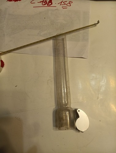Verre lampe pétrole - verre, à