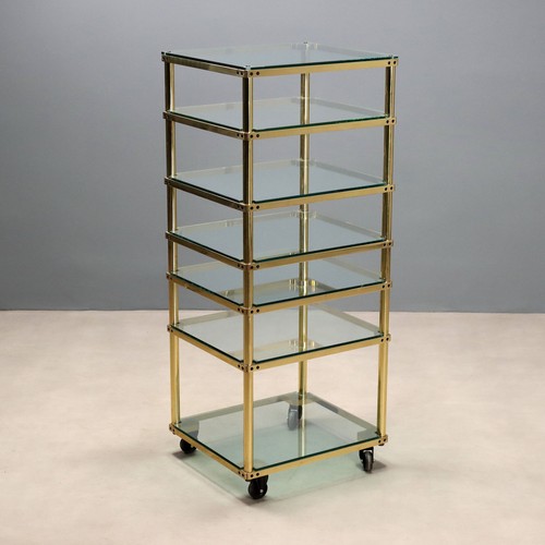 Vitrine vintage métal laiton - vitrine,