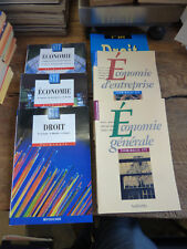 lot de 6 livres scolaires STT terminale et première : droit - économie