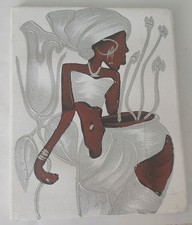 tableau sur toile, République Dominicaine, 25 cm de long et 20 cm de largeur