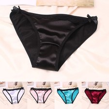 Femme Culotte Satin Soie Slips