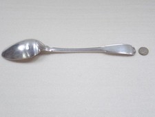 Ancienne cuillère à ragout en argent massif - Poinçon 1er coq  -  180 grammes