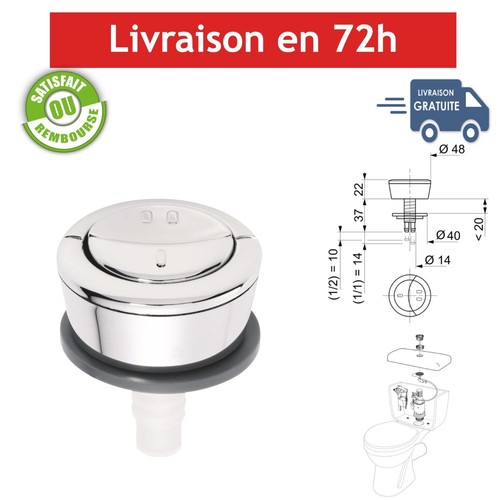 Wirquin bouton chasse eau - chasse, d'eau
