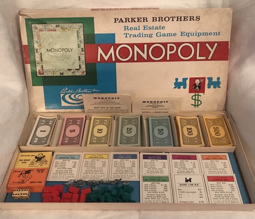Vintage monopoly board game - vintage,