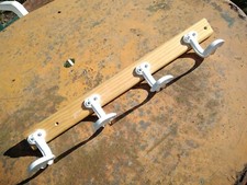 4 ANCIENS PORTE MANTEAUX PATÈRES TOLE, DECO LOFT, INDUSTRIEL VINTAGE VESTIAIRE