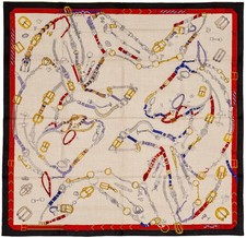 Auth. Hermes Shawl Les Chevaux
