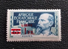 colonie Française AEF AFRIQUE EQUATORIALE 140 neuf charnière * France libre