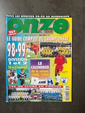 ONZE MONDIAL HS n°29 GUIDE CHAMPIONNAT 1998/99 TOUTES LES EQUIPES D1 D2 PHOTO 