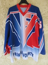 Maillot HOCKEY sur GLACE FRANÇAIS VOLANTS PARIS porté n°5 vintage shirt XL / XXL