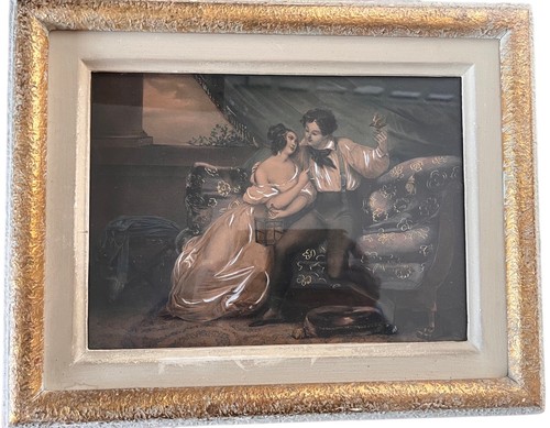 Gravure sous verre - gravure, xixe