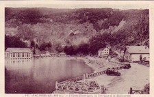 CPA 68 ALSACE Orbey LAC NOIR Usine Centrale Hydroélectrique, Terrasse Restaurant