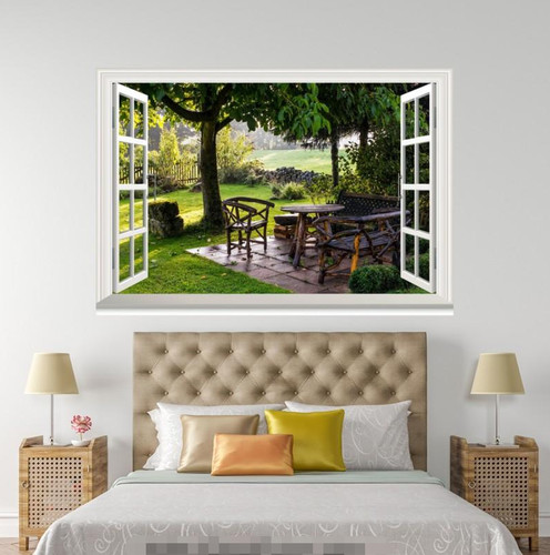 Paysage jardin fenêtres - 4,