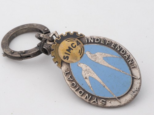Porte clés ancien émaillé - ancien, ÉmaillÉ-