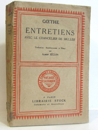 Goethe entretiens avec - , la