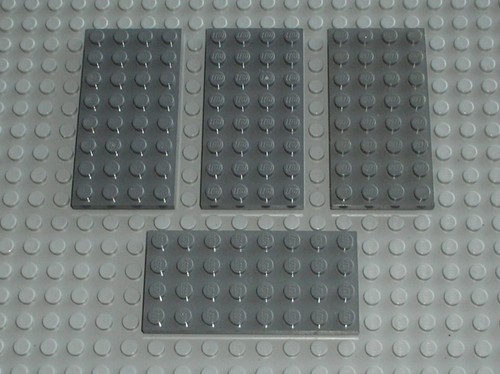 Lego dkstone plate - x,
