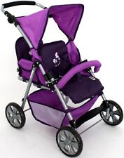Bayer - Chic 2000 - 68825 - Poupée et mini poupée - Poussette jumeaux Tandem