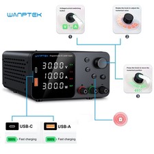 Alimentation DC Variable 30V 10A Régulable à Commutation Réglable DC Banc