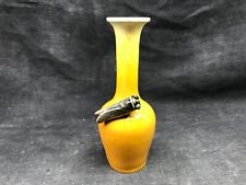 Vallauris A.M. Ancien soliflore avec une cigale ,Ceramique 1950 signé au fond