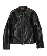 Blouson cuir homme PRADA noir