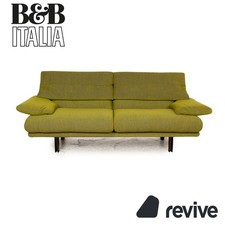 B&B Italia Alanda Tissu Canapé Trois Places Vert Fonction Manuelle
