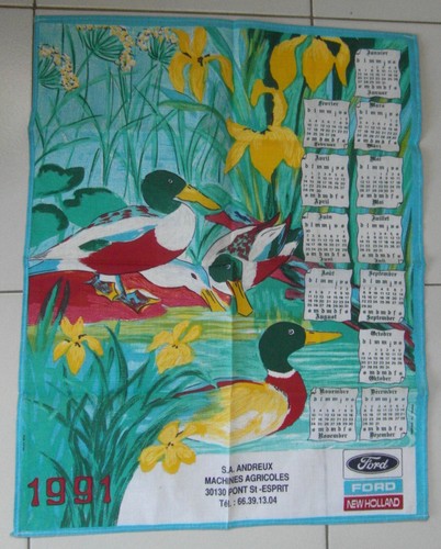 Torchon calendrier