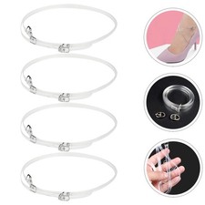 4 paires de talons hauts élastiques lacets de chaussures de conception de boulet