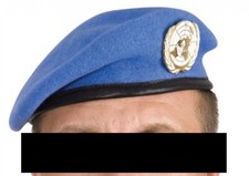 BERET BLEU ONU taille 55 AVEC
