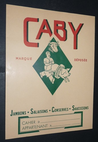 Protege cahier 1950 1960 caby - protege-cahier,