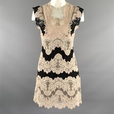 SANDRO Robe En Dentelle Noire