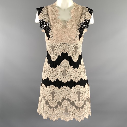 Sandro robe dentelle noire - en,