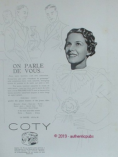 Publicite coty poudre des - publicite,
