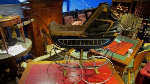 Ancien landau poussette poupee - landau,