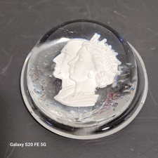 Sulfure Presse Papier Cristal Baccarat cristallo-cérame  En L'état