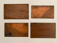 LOT 4 ANCIENNES PLAQUES