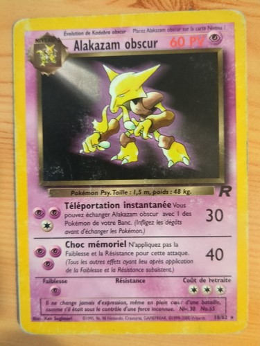Carte pokémon alakazam - alakazam, obscur