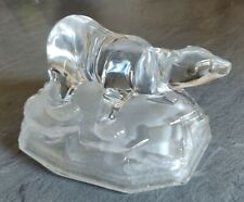 Ours en Cristal (Cristallerie d'Arques)  Environ 9 x 14 CM 641 grammes