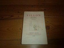 VILLON OEUVRES ILLUSTRATIONS