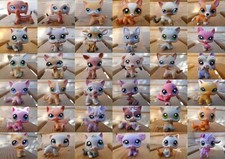 LPS Littlest petshop pet shop chien chat européen teckel colley cat dog rare 