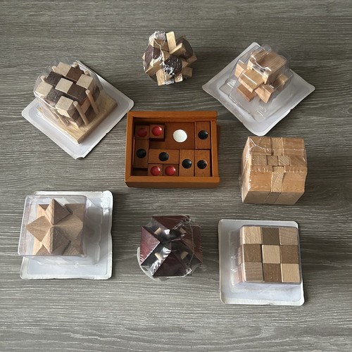 Casse tête bois set - tête,