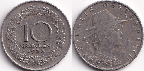 Groschen 1925 autriche - 10,
