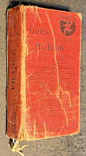Guide michelin rouge 1927 - guide,