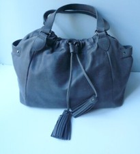 CAROLL Sac cuir taupe cuir TBE