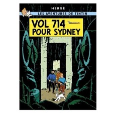 Carte postale album de Tintin: Vol 714 pour Sydney 30090 (10x15cm)