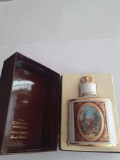 Coffret bouteille porcelaine Cognac Camus Napoléon, Anneaux, vide, 70cl, blanche