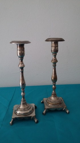 Ancienne bougeoirs bronze - 2, en