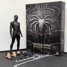🕷️ FIGURINE SPIDER MAN BLACK ÉDITION SPIDER MAN 3 PVC 15 CM AVEC BOÎTE
