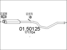SILENCIEUX INTERMéDIAIRE PEUGEOT 307 BREAK 2.0,307 SW 2.0 16V