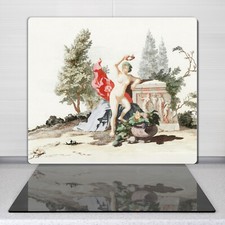Planche De Cuisine En Verre Arbres Anciens Femmes Nues Johan Teyler 60x52